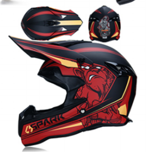 Шлем кроссовый 188 "Spark" orange/black M pitbikemarket.ru