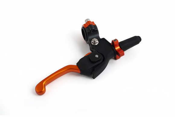 Рычаг сцепления в сборе для мотоцикла, регулируемый, складной 360град. IGP оранжевый pitbikemarket.ru