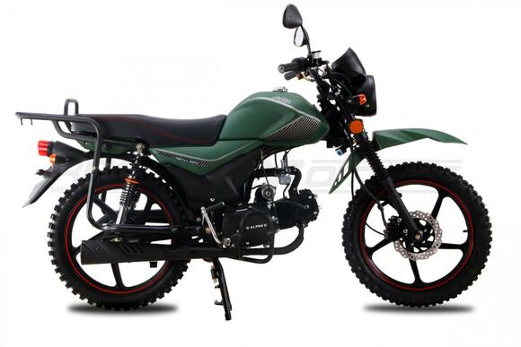Мопед ROCKOT ALPHA OFFROAD M-12 (зеленый матовый) pitbikemarket.ru