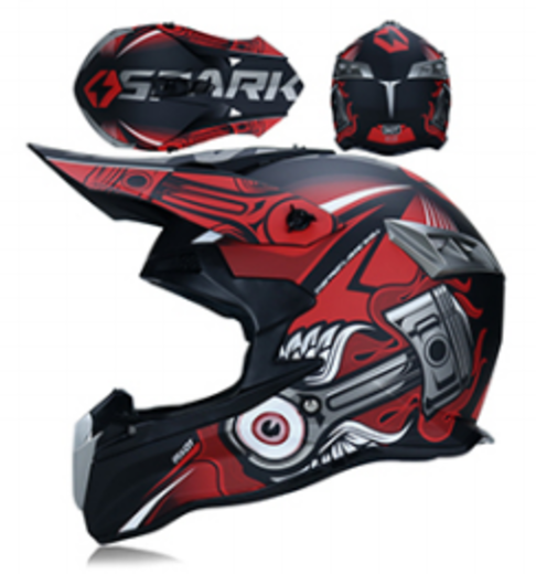 Шлем кроссовый 188 "Spark" red/black S pitbikemarket.ru