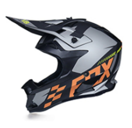 Шлем кроссовый 166 "Fox" orange/black/grey L pitbikemarket.ru