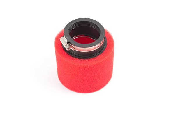 Фильтр воздушный 50мм прямой красный, нулевик для мотоцикла, питбайка, скутера pitbikemarket.ru
