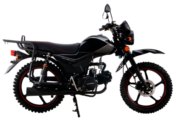 Мопед ROCKOT ALPHA OFFROAD M-12 (черный глянцевый) pitbikemarket.ru